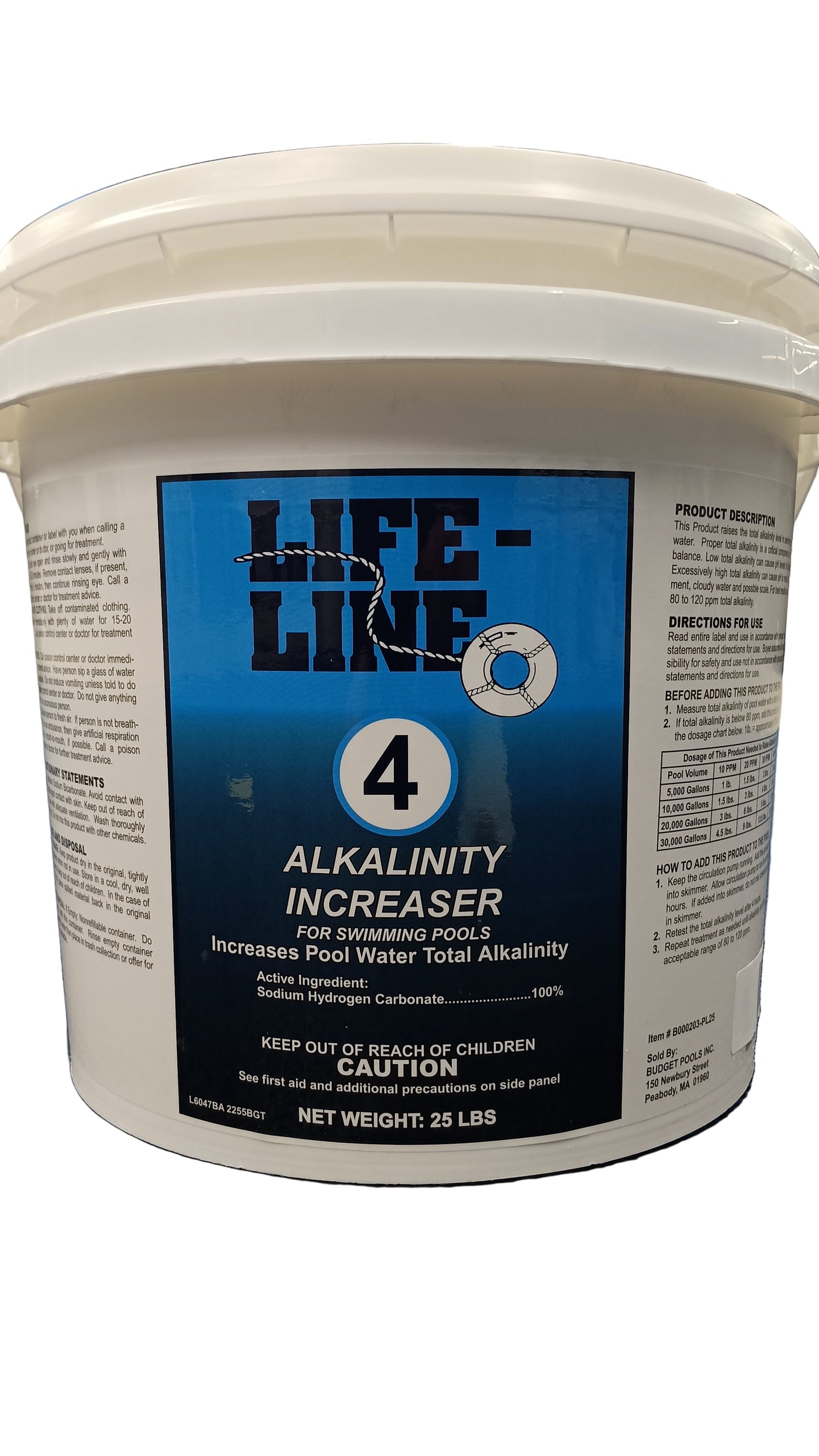 Lifeline #4 Alkalinity Increase 25lbs