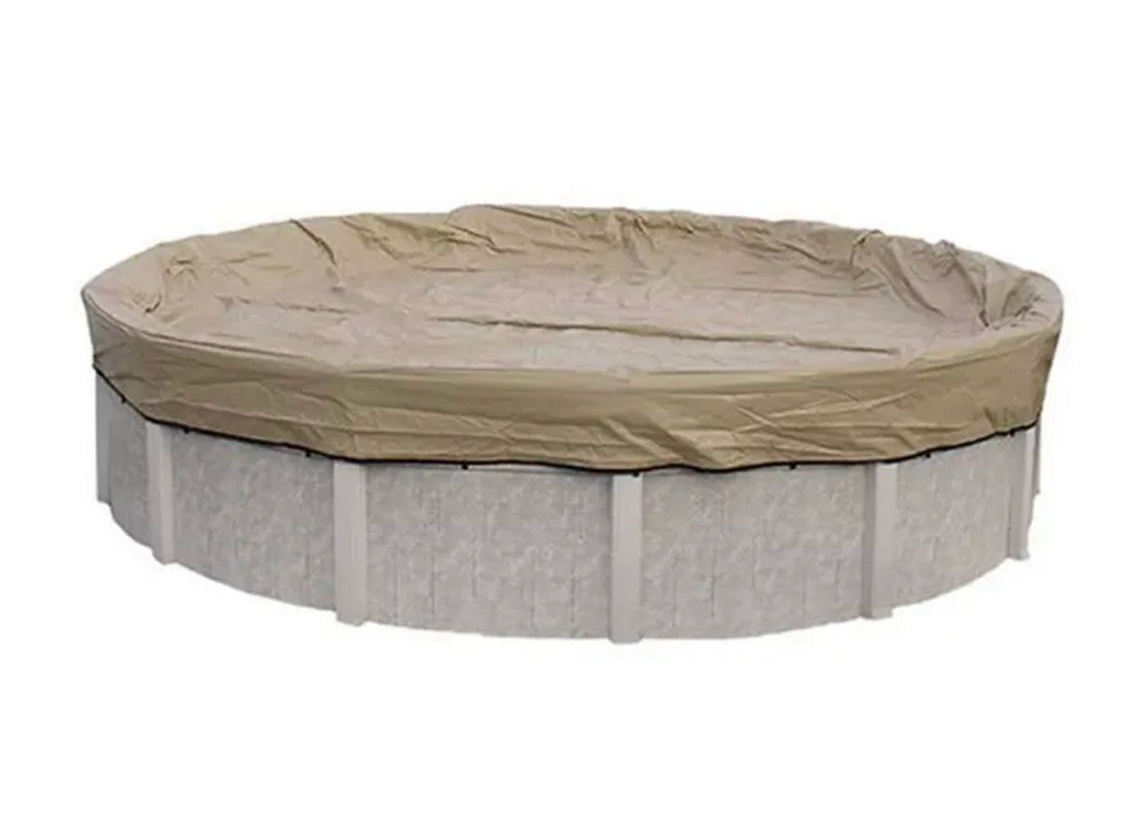 Cool Covers 24' Round Solid Winter Cover w/4' Overlap 8828ABB
