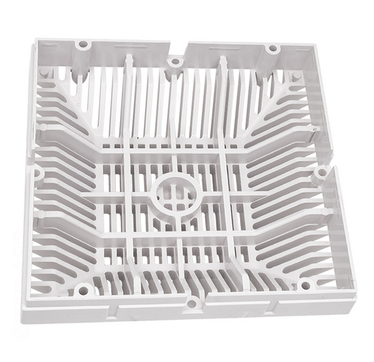 Waterway 9" x 9" Square Grate, White WW6424790V