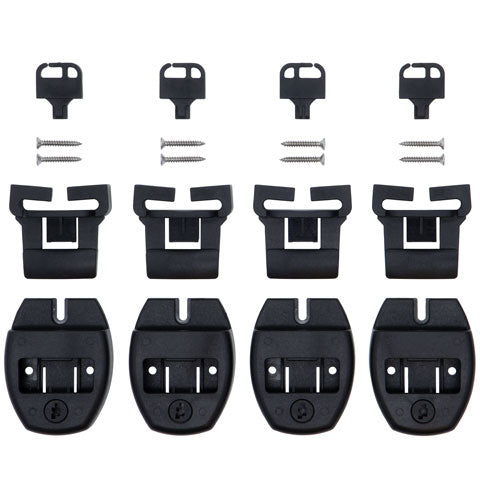 Essentials Lock Down - Cover Locks, Push Release (4pk) 5255