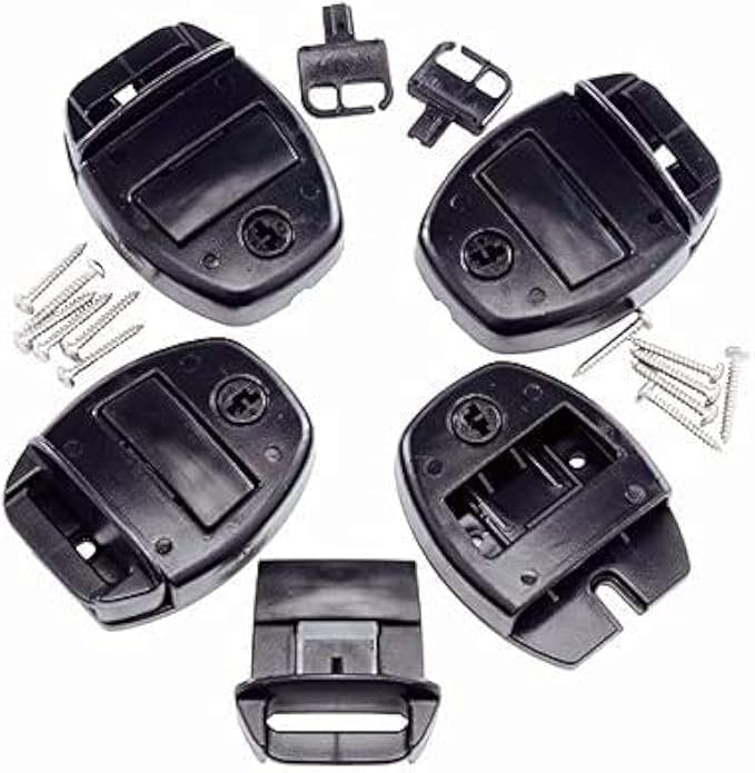 Essentials Lock Down - Cover Locks, Push Release (4pk) 5255