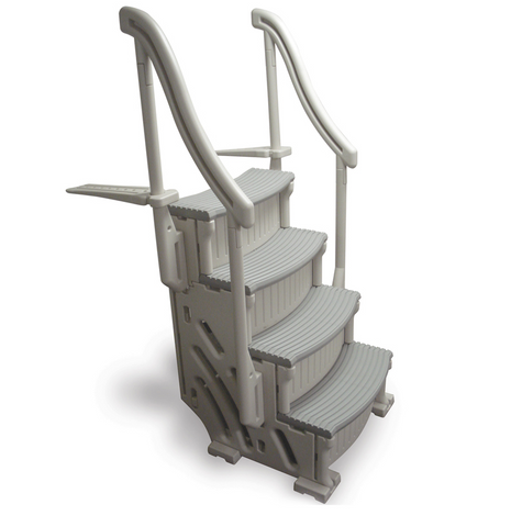 Confer Plastics 4 Step Curve In Pool Entry For Above Ground Pools CCXAG