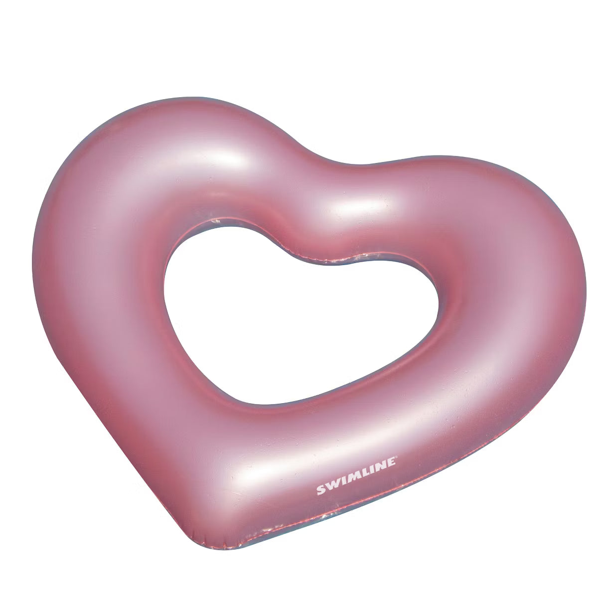 Swimline Metallic Heart Ring Inflatable Pool Float 90159