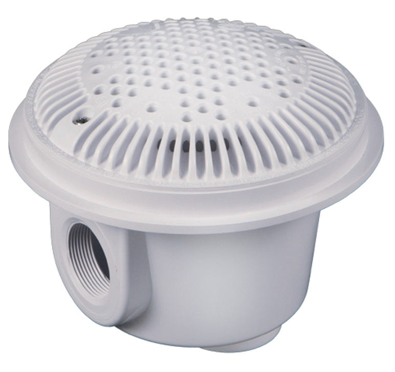 Hayward Vinyl Dual Suction Outlet  W/Grate 1.5" White 2Pack WG1048AVPAK2