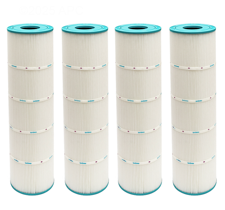 Hurricane 106Sq Ft Cartridge Filter 7"x25 1/2" 4Pack HF748704