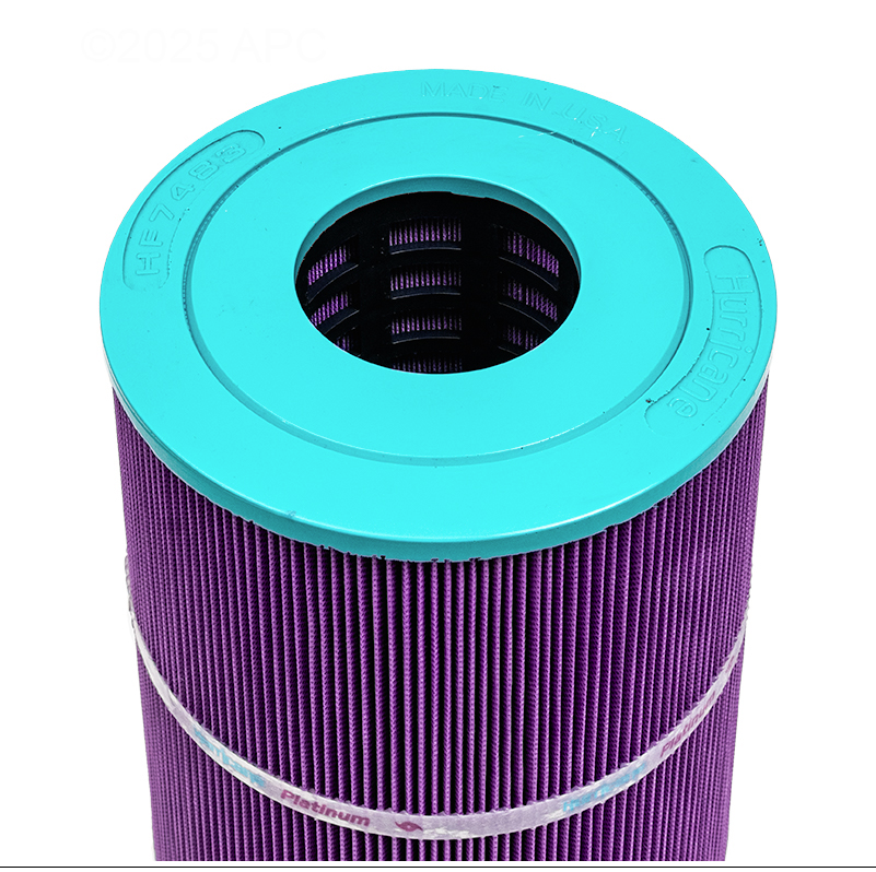 Hurricane 81Sq Ft Purple Cartridge Filter 7"x19 5/18" 4 pack HF748304P