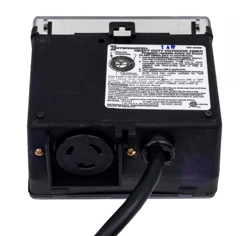 Intermatic Outdoor Mechanical Plug In Timer w/Built-In Enclosure P1131