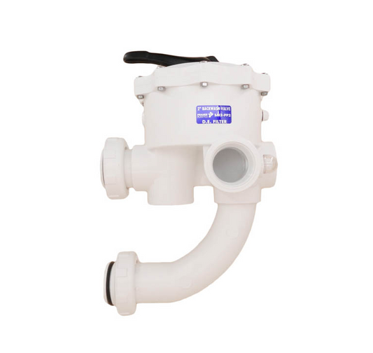 Praher 2" ABS Pre-Plumbed Side Mount Multiport Valve for Nautilus DE & FNS Filters PRSM2PP2