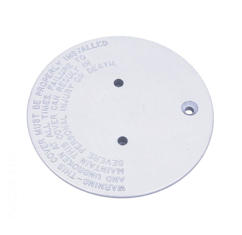 Pentair Adjustable Floor Inlet Cover Plate, White 084170005