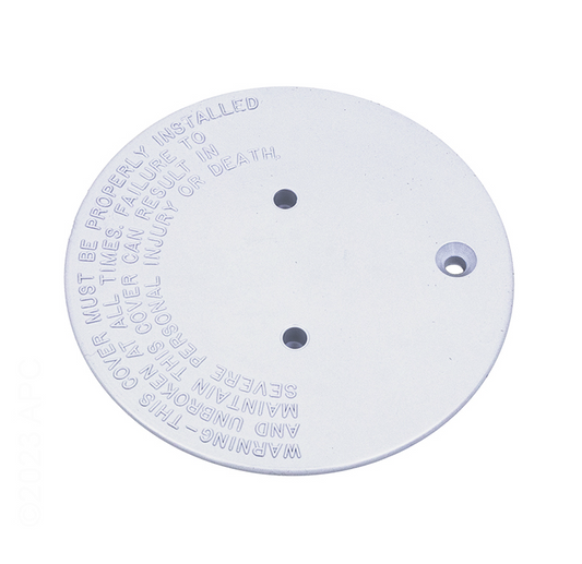 Pentair Adjustable Floor Inlet Cover Plate, White 084170005