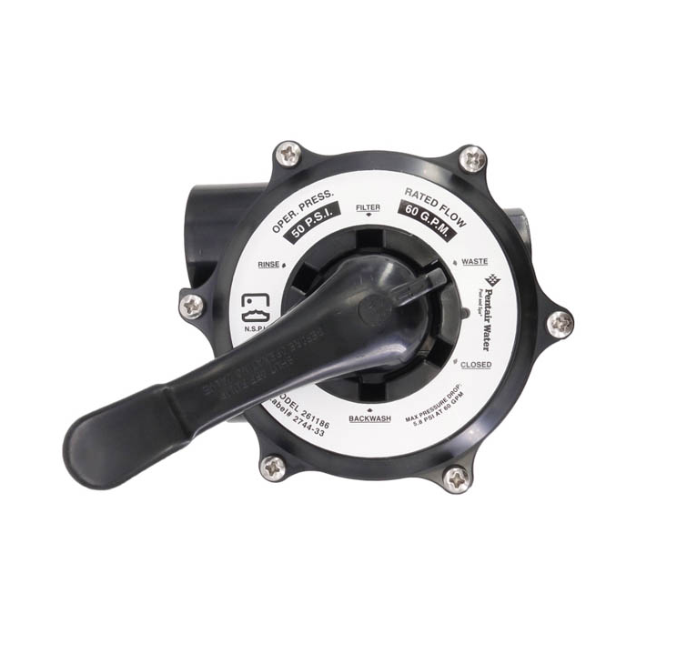 Pentair 1.5" Top Mount Multi-Port Valve for Cristal-Flo 261186