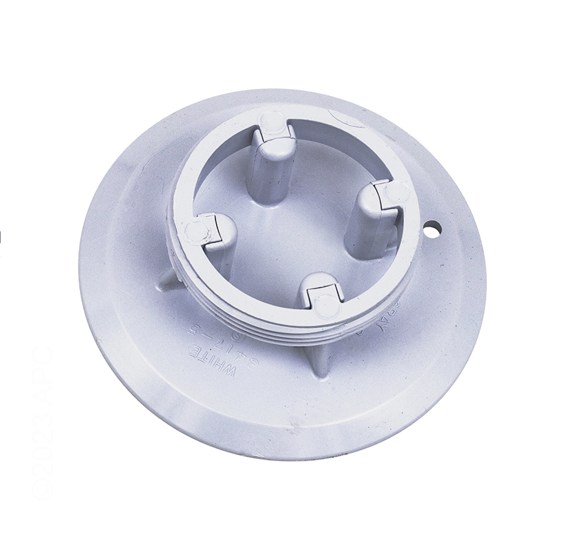 Pentair Adjustable Floor Inlet Cover Plate, White 084170005