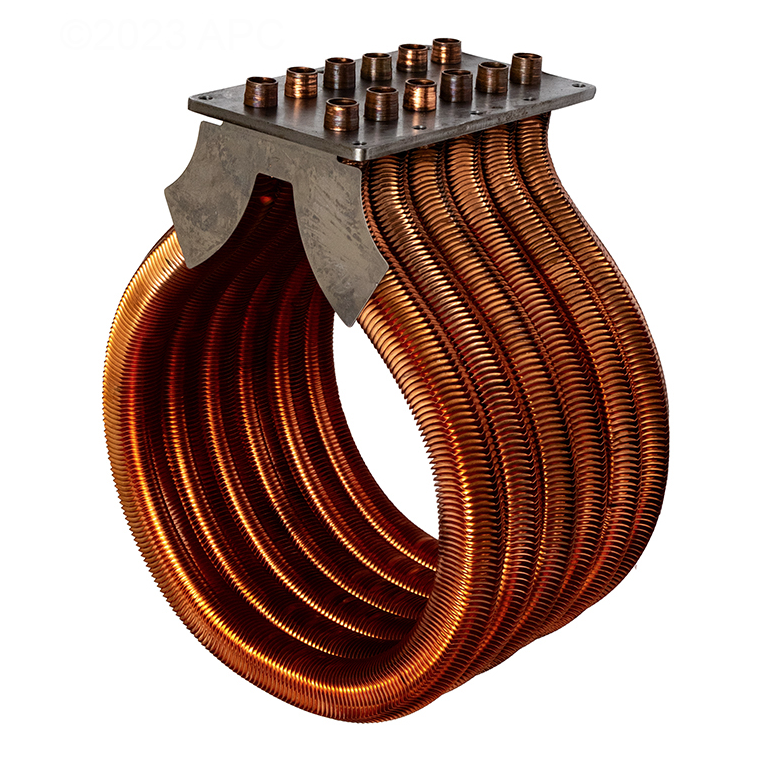 Pentair Cupro Nickel Tube Sheet Coil Assembly For MasterTemp 400NA/400LP 474061