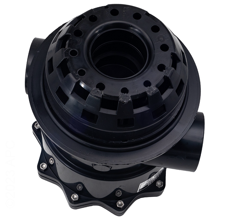 Praher 2" ABS Top Mount Multiport Valve W/ Clamp PRTM22PB
