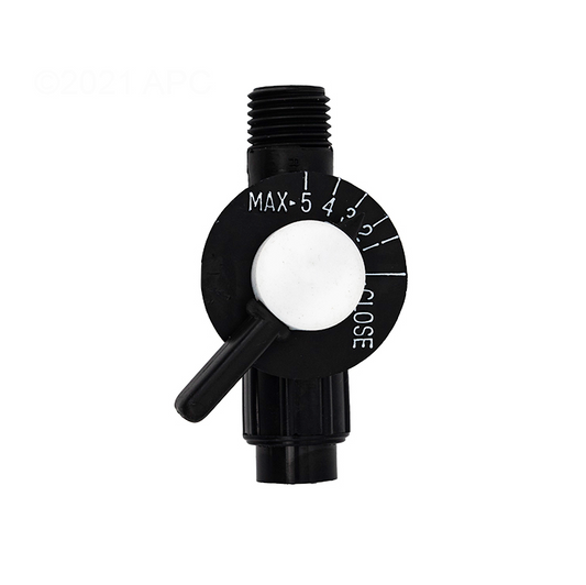 Pentair Black .25" Control Valve/Hose Nut for Chlorine Bromine Feeder R172060Z
