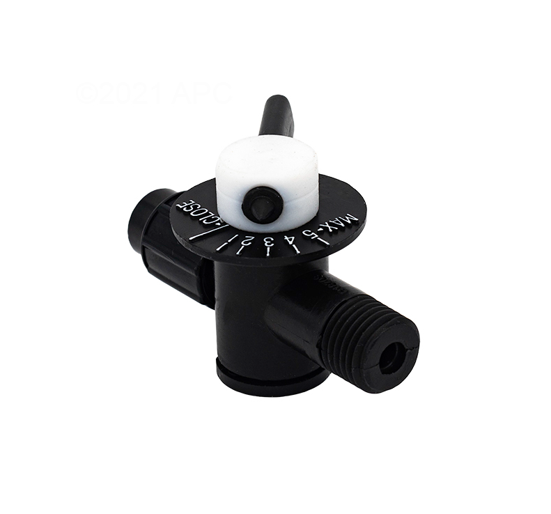 Pentair Black .25" Control Valve/Hose Nut for Chlorine Bromine Feeder R172060Z