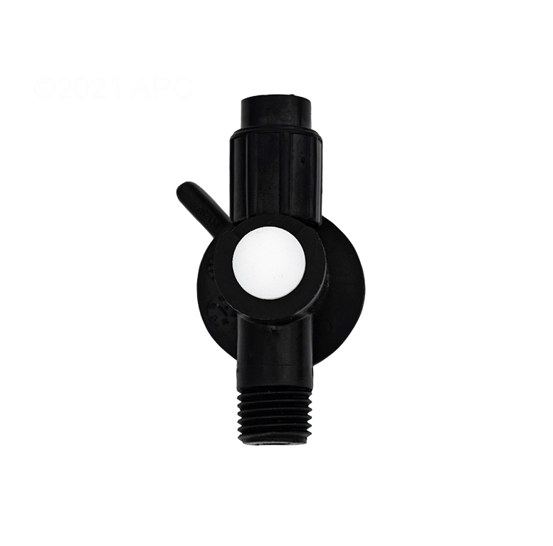 Pentair Black .25" Control Valve/Hose Nut for Chlorine Bromine Feeder R172060Z