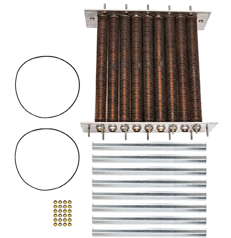 Raypak Cupro Nickel Tube Heat Exchanger For 206A/207A Heaters 010364F