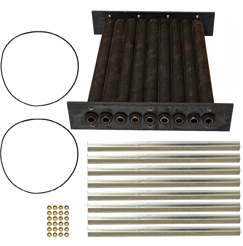 Raypak Cupro Nickel Tube Heat Exchanger For 265A/266A/267A Heaters 010365F
