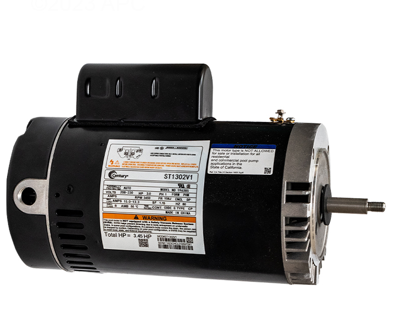 Century Full Rated 3HP 208/230V 56J Frame Motor ST1302V1