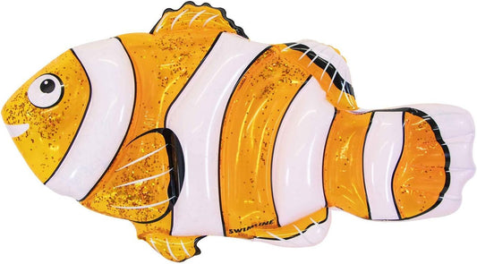 Swimline Inflatable Clownfish Glitter Mattress 90749