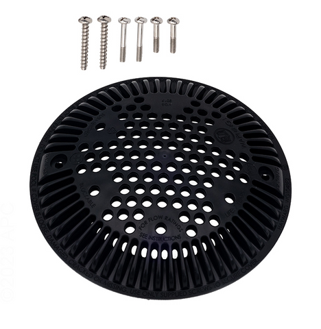 Hayward Anti-Vortex Main Drain Cover, Black WGX1048EWBLK