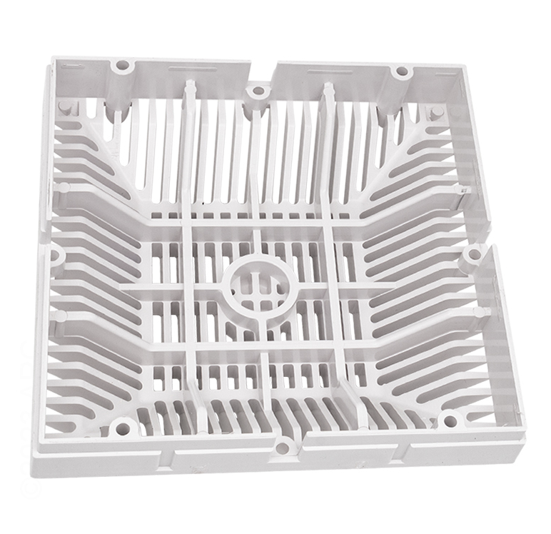 Waterway 9" x 9" Square Grate, White WW6424790V