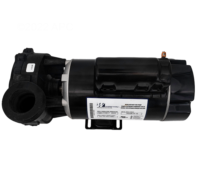 Waterway 1.5HP 115V 2 Speed 48Y HI-FLO Spa Pump WW342061010
