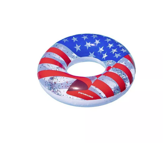 Americana 36" Glitter Ring Inflatable Pool Float 90199