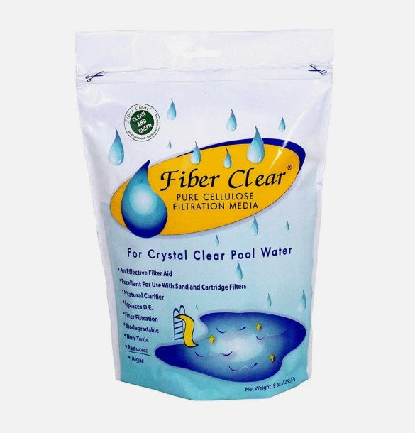 FIBER CLEAR POOL FILTER MEDIA - 9 OZ