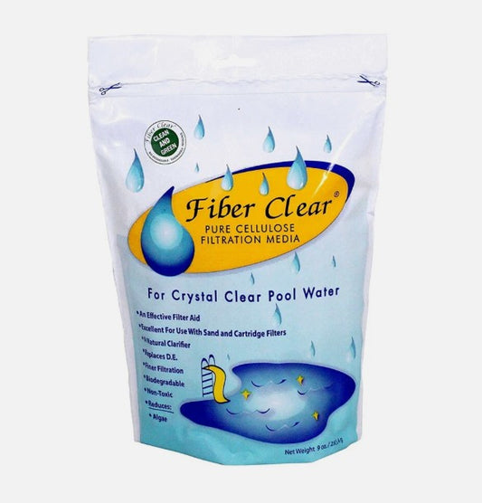 FIBER CLEAR POOL FILTER MEDIA - 9 OZ