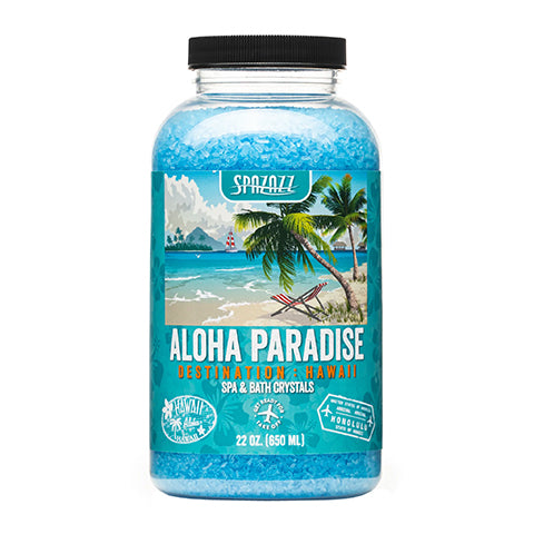 Spazazz Aloha Paradise Destination Hawaii Spa & Bath Crystals 22oz SPZ-303