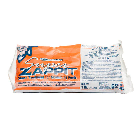 Super Zappit 73% Granular Chlorine (1LB Bag)