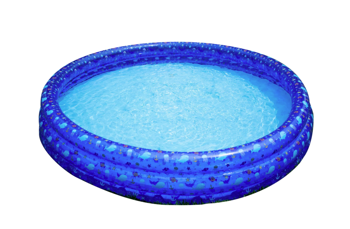 Swimline 60" Inflatable 3-Ring Kiddie Pool 90901